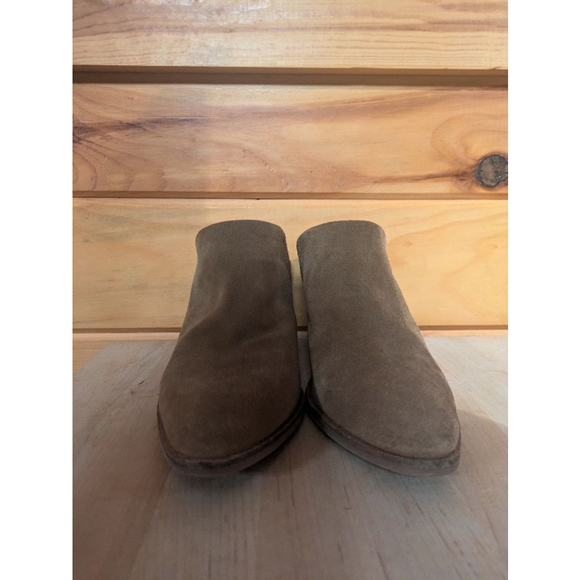 Women's Lucky Brand Brown Suede Mules Size 8 - Picture 3 of 6